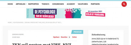 Tendentieuze Zorgvisie artikelen van ziekenhuisbestuurders