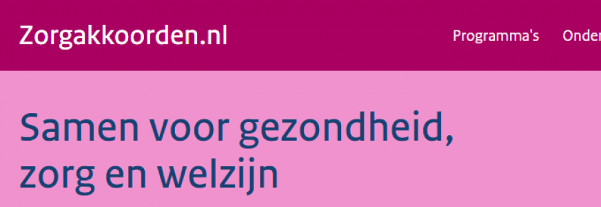 Alles over de zorgakkoorden op 1 webpagina