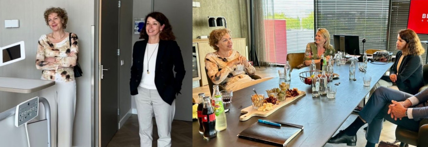 Werkbezoek Ingrid Thijssen, voorzitter VNONCW aan Bergman Clinics Rijswijk