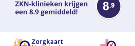 Analyse Zorgkaart waarderingen: ZKN-klinieken scoren gemiddeld een 8,9!